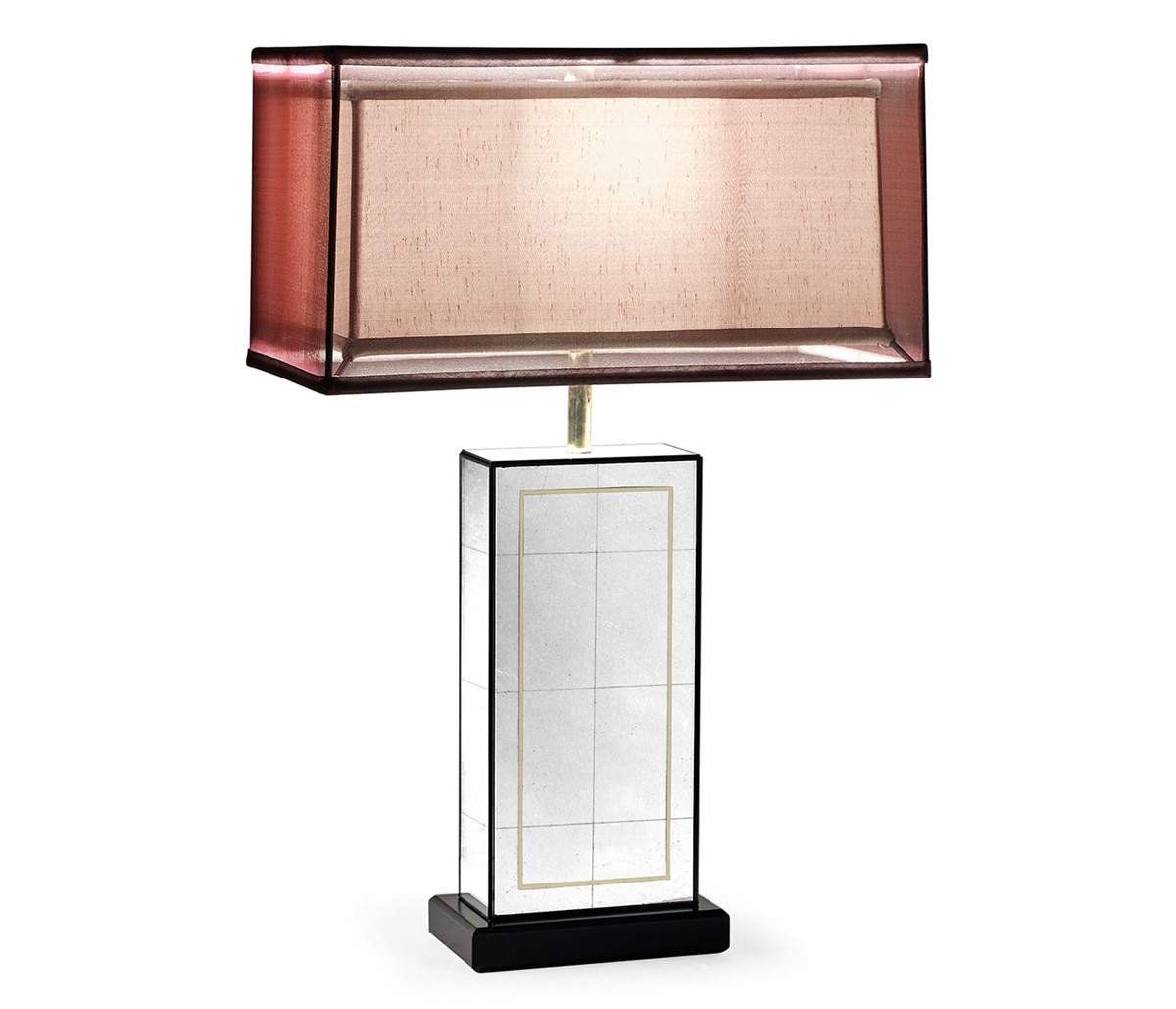 Rectangular Églomisé Table Lamp