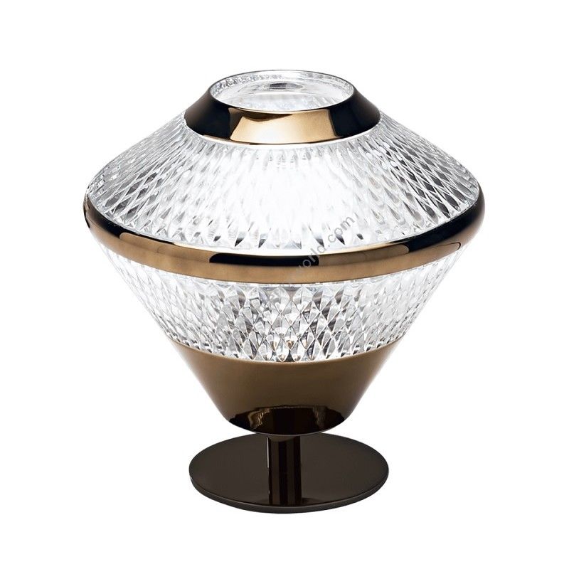 Table lamp / Transparent - Bronze finish with Gold Nickel details