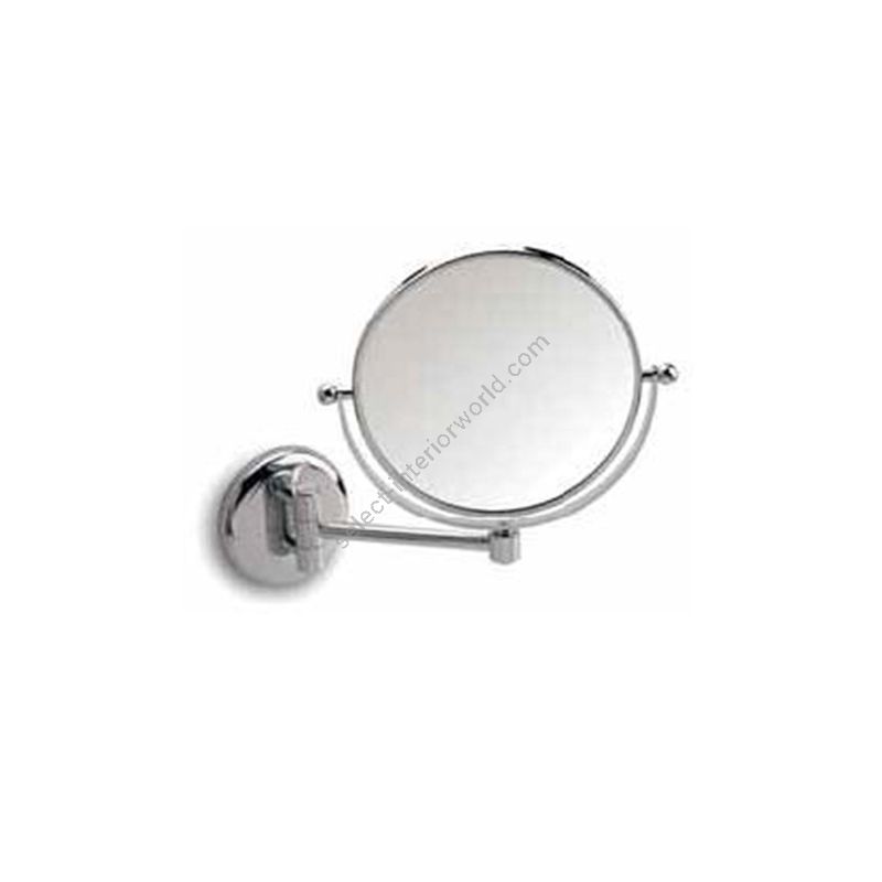 Double face magnifying mirror / With swinging arm (depth max 19 cm / 7.5")