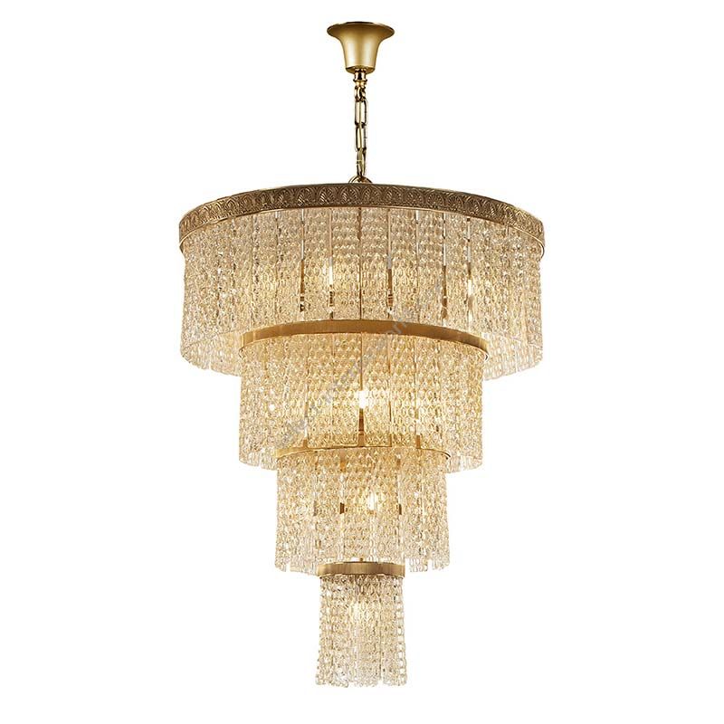 Pendant lamp / Antique gold plated finish