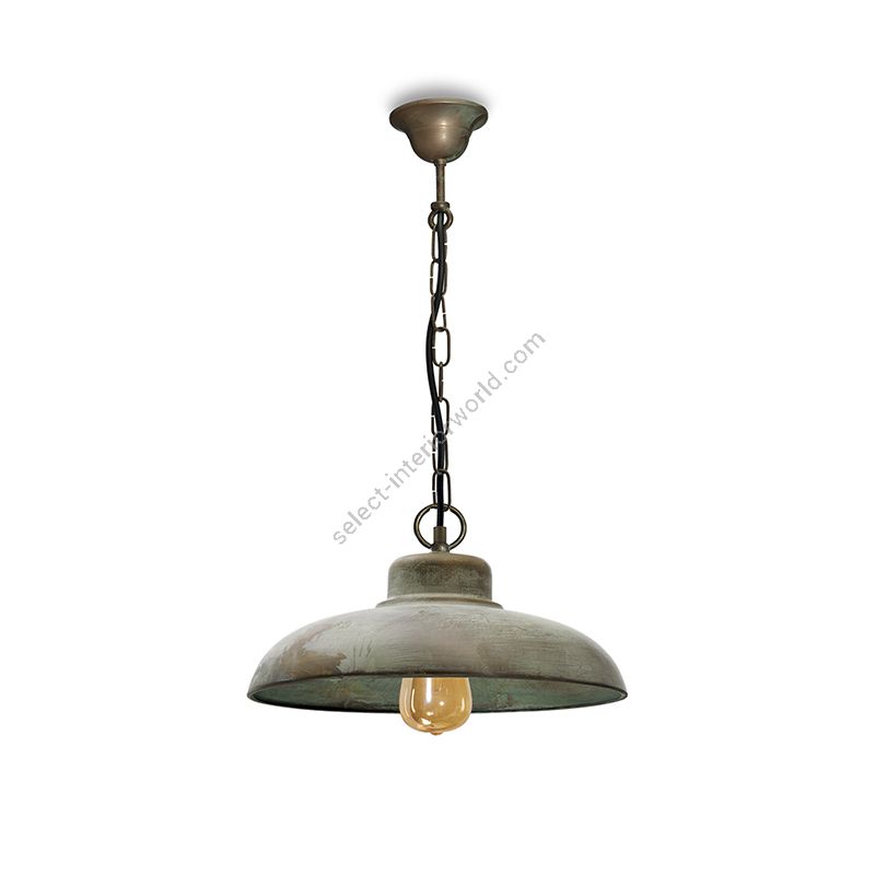 Pendant lamp / Aged brass finish / Without glass