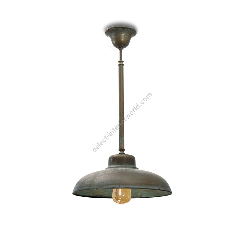 Pendant lamp / Aged brass finish / Without glass