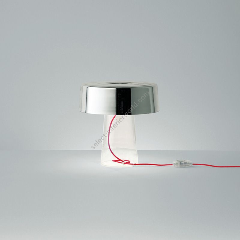Mirror lampshade / Red cable