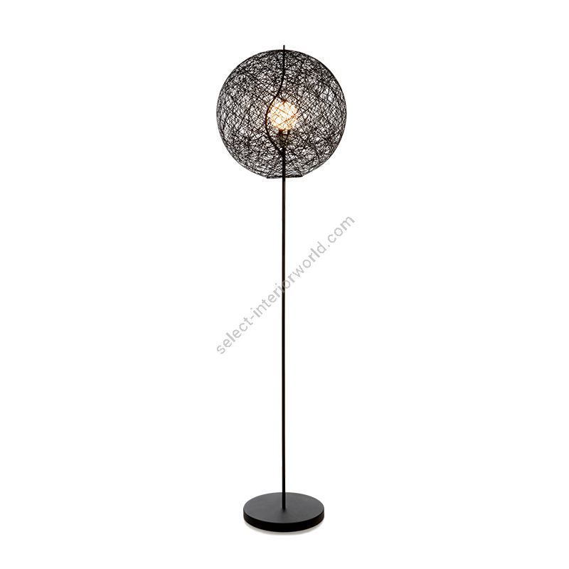 Floor lamp / Black finish / Size (HxWxD) cm.: 187 x 50 x 50 / inch.: 73.6" x 19.7" x 19.7"
