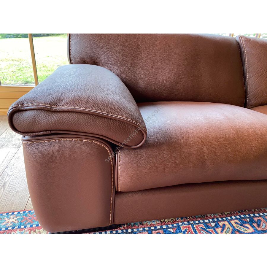 Buy Roche Bobois ASCOT Leather 3-Seat Sofa Online, price