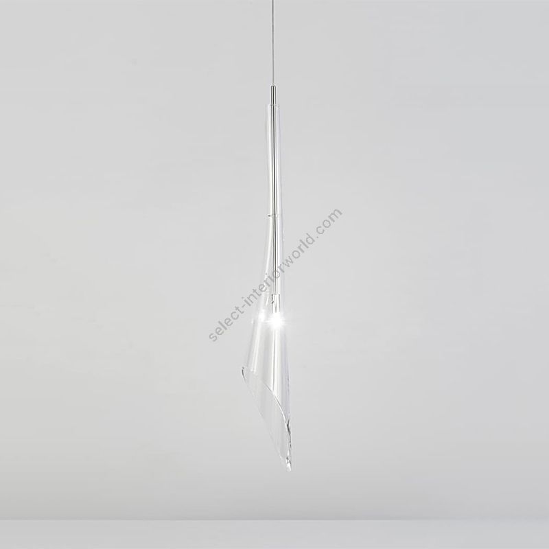 Pendant lamp / Clear crystal diffuser