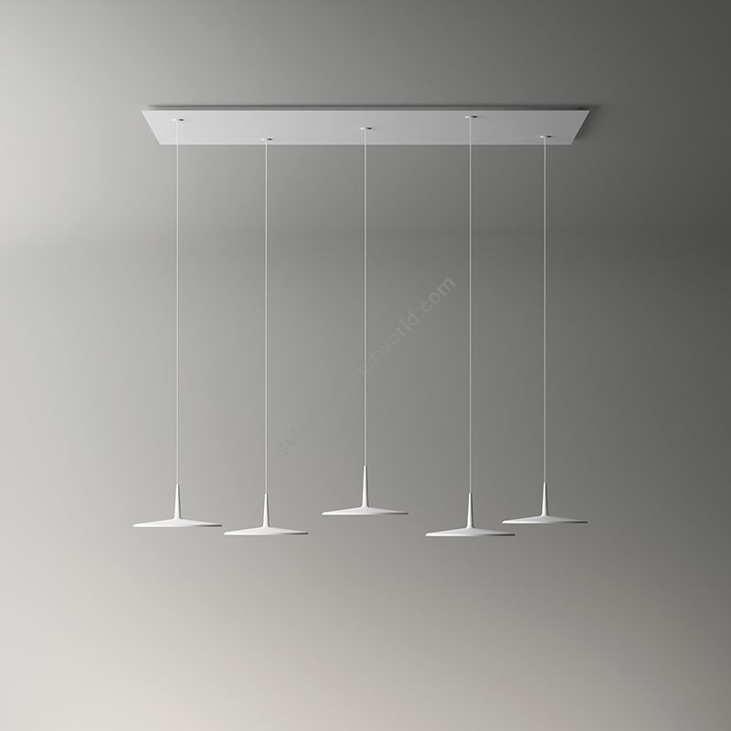 Hanging led lamp / White finish