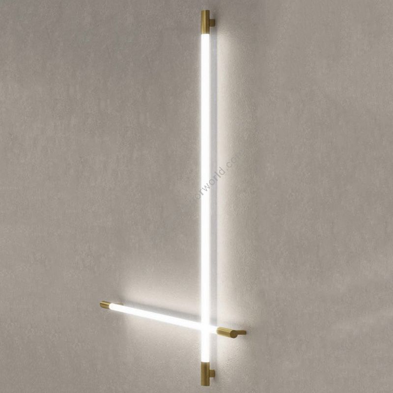 Wall- Ceiling led lamp / Brass finish