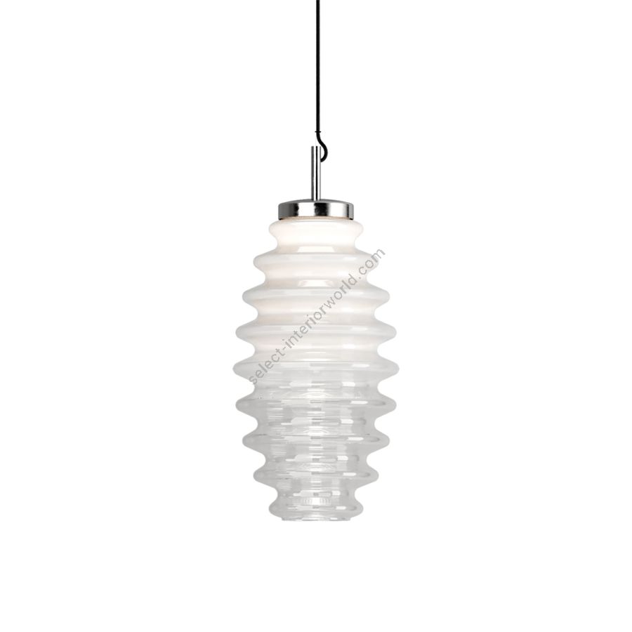 Suspension lamp / White glass colour
