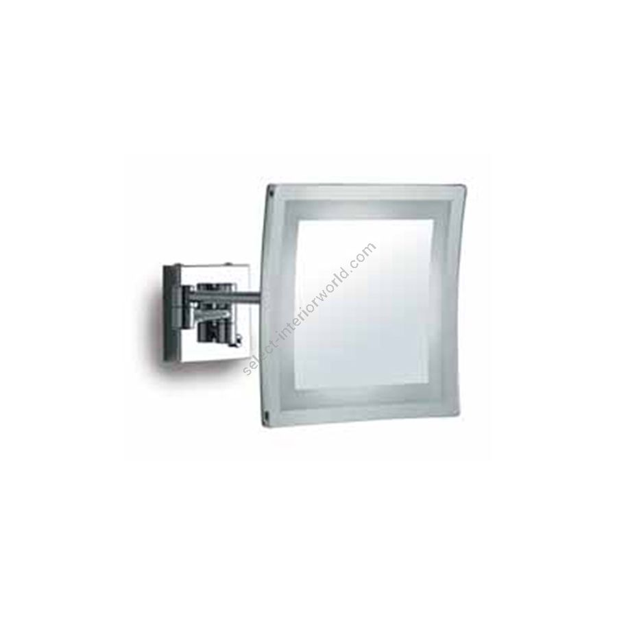 Quadratischer Spiegel / LED-Innenbeleuchtung / Chrom endfertigung