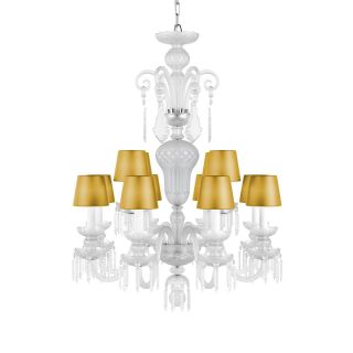 Preciosa / Exquisite Chandelier, 12 Lights Frosted Crystal Glass / Rudolf XS, S