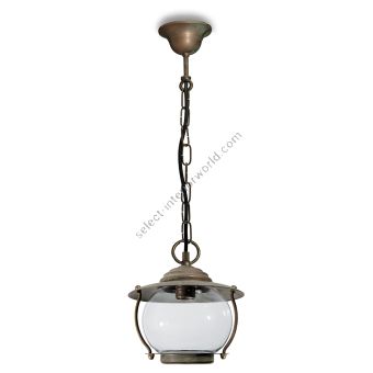 Brass Pendant Lantern for Outdoor & Indoor Betulle 2053 by Moretti Luce