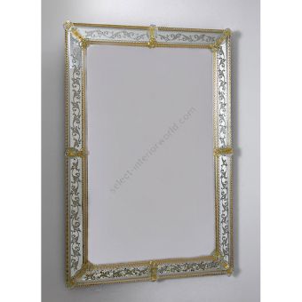 Glass & Glass Murano / Murano wall mirror / ART. MIR 330