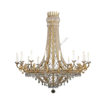 Mariner / Luxury Large Scholer Crystal Chandelier, Empire French Style / 19889